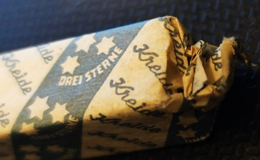 1970 DREISTERNE KREİDE OKULLARDA KULLANILAN TEBEŞİR KARA TAHTASI İÇİN KAGIT AMBALAJINDA ORJİNAL