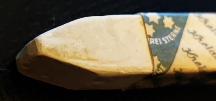 1970 DREISTERNE KREİDE OKULLARDA KULLANILAN TEBEŞİR KARA TAHTASI İÇİN KAGIT AMBALAJINDA ORJİNAL