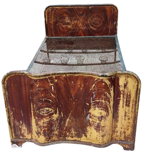 1920 KOMPLE METALDEN YAPILMIS RUS CARLIK DÖNEMİ ENDUSTRIYEL FABRİKA  ÜRETİMİ SOMYALI YATAK