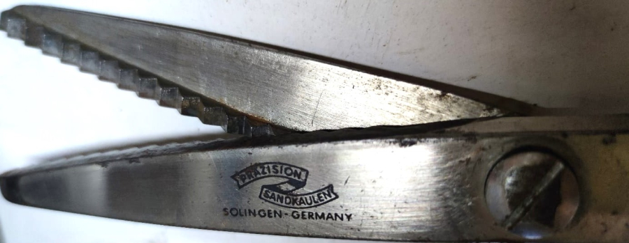 1960 SÜRFİLE ZİG ZAG KESİM  CELİK TERZİ MAKAS