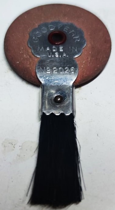 1900 GOODYEAR MADE IN USA  NO 2026 AMERİKAN FIRCALI YUVARLAK OKUL SİLGİ GOODYEAR OTO LASTİK REKLAMLI