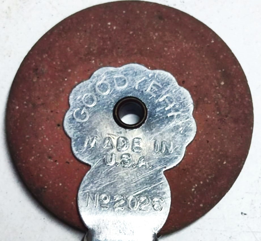 1900 GOODYEAR MADE IN USA  NO 2026 AMERİKAN FIRCALI YUVARLAK OKUL SİLGİ GOODYEAR OTO LASTİK REKLAMLI