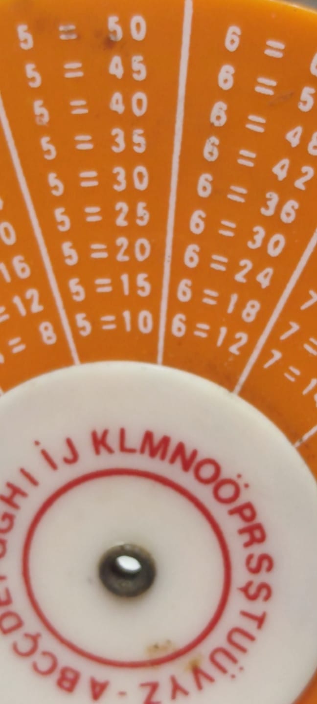 ATATÜRK YÜZ YAŞINDA 1881 1991 CARKIFELEK DİGER TARAFINDA İSE CARPIM TABLOSU BULUNMAKTA PLASTİK YERLİ URETİM