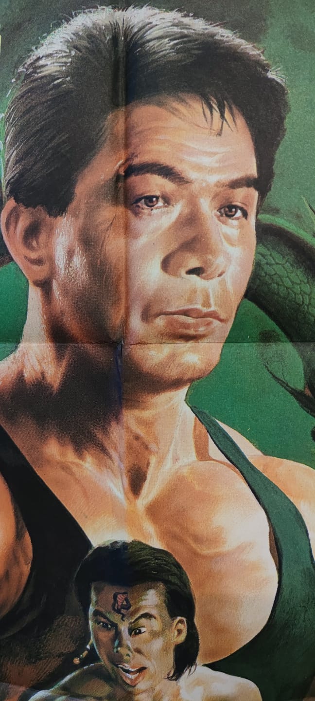 KAN BOKSU YASUAKI KURATA  BOLO YEUNG YÖNETMEN SHUEZY GOOT EL CİZİM  SİNEMA AFİŞİ ORJİNAL FİLMİN  TANITIMINDA KULLANILMIŞTIR