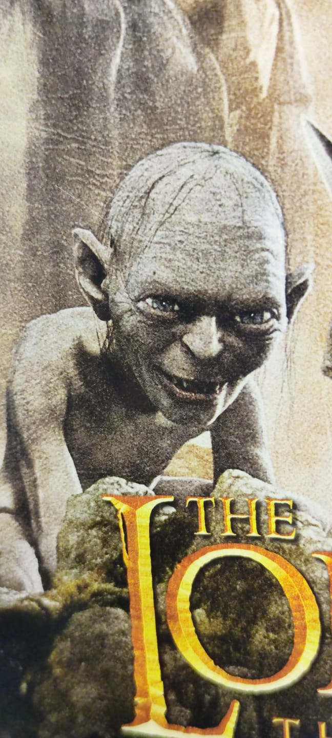 THE LORD OF THE RİNGS SİNEMA AFİŞİ YÜZÜKLERİN EFENDİSİ FİLMİN TANITIMINDA ASILARAK KULLANILMIŞ ORJİNAL AFİŞDİR