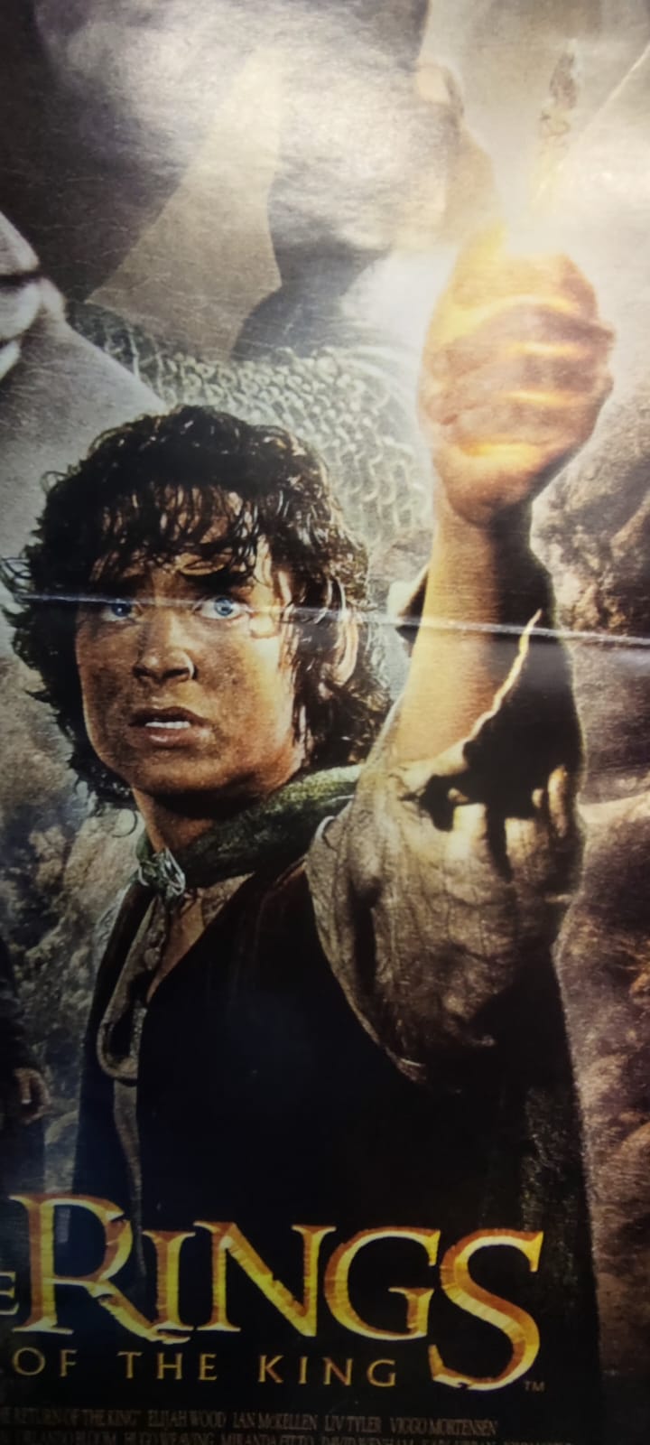 THE LORD OF THE RİNGS SİNEMA AFİŞİ YÜZÜKLERİN EFENDİSİ FİLMİN TANITIMINDA ASILARAK KULLANILMIŞ ORJİNAL AFİŞDİR