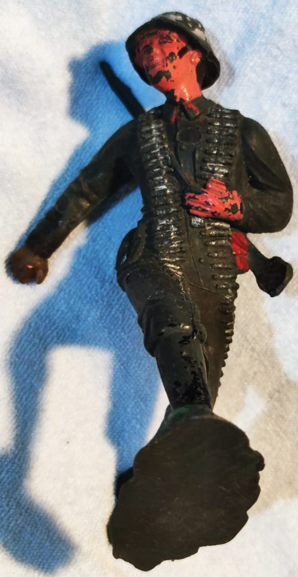 1980 PİLSAN ASKER YERLİ ÜRETİM TURK MALI ASKER KOMANDA MİGFERLİ OMUZUNDA PİYADE TÜFEKLİ MATARALI ŞAVASCI TURK ASKERİ