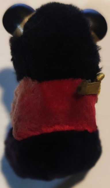 PARMAK   DISNEY MICKEY MOUSE ELLERİ MANDAL GİBİ PARMAK KAVRAYAN  BAŞI HAREKETLİ KIRMIZI SİYAH PELUŞ ELBİSELİ 