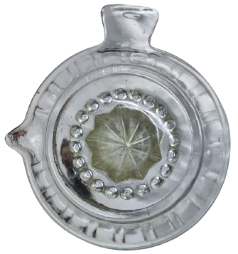 1950 BEYAZ ŞEFFAF SAYDAM RENKDE CAM LİMON PORTAKAL SUYU CIKARICI SIKICI 