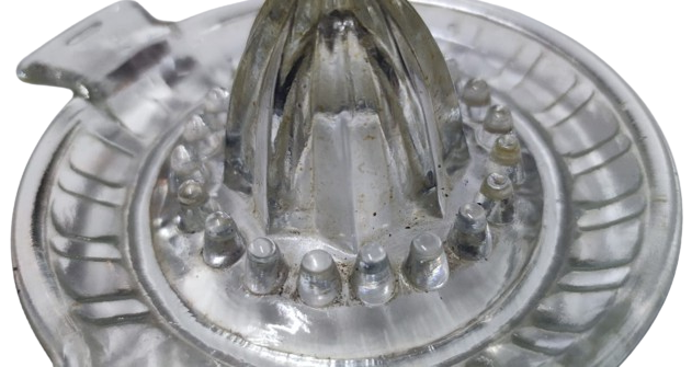 1950 BEYAZ ŞEFFAF SAYDAM RENKDE CAM LİMON PORTAKAL SUYU CIKARICI SIKICI 