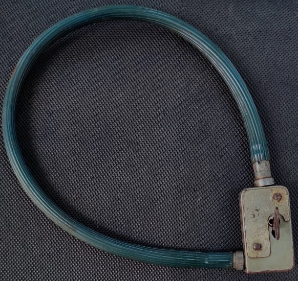 1936 STABİL MADE IN GERMANY BICYCLE LOCK CELİK HALATLI  BİSİKLET KİLİDİ ANAHTARLI AMLAN MALI