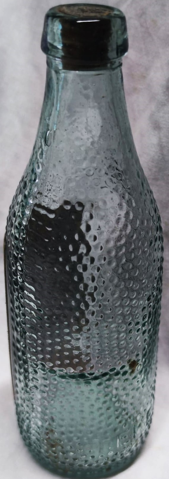 OSMANLI  A.DİRİNOS ECZANE İ KEBİR 25 LİK RAKI ŞİŞESİNDEN ECZA ŞİŞESİ ÖZEL EL YAPIM İLAC KOYULMASI İÇİN ÜC DİLDE YAZILMIŞ ORJINAL ETİKETLİ