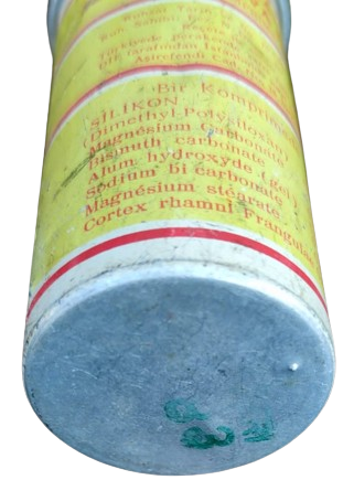 GASTOTER MİDE İLACI DOGAN LABORATUVARI ALÜMİNYUM PLASTİK KAPAKLI İÇERSİ BOŞ İLAC KUTUSU 