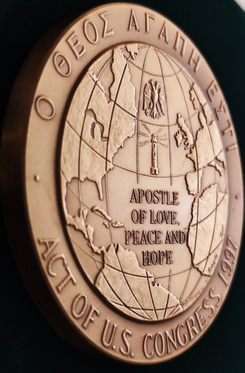 1977 ARCHBİSHOP OF CONSTANTİNOPLE AND ECUMENİCAL PATRİARCH BARTHOLOMEW MADALYASI ORJİNAL KUTUSUNDA