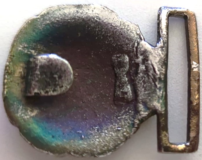 OSMANLI BAHRİYELİ DENİZCİ SUBAY  KEMER TOKASI CELENK İÇERSİNDE  HİLAL İCERSİNDE CIPA GÖRSELLİ PİRİNC