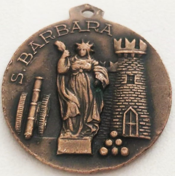 1940 S. BARBARA USA  DENİZCİLİK TELSİZ İLETİSİM İSARETLEME MADALYA BRONZ ON YUZU SICAK MİNE SAVAŞ GEMİSİ