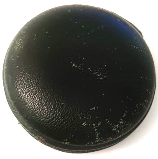 GOLDBUHL ALARM WEST GERMANY CLOCK  YUVARLAK FORMDA DERİ KUTUSUNDA KURMALI BASUCU SEYEHAT SAATİ