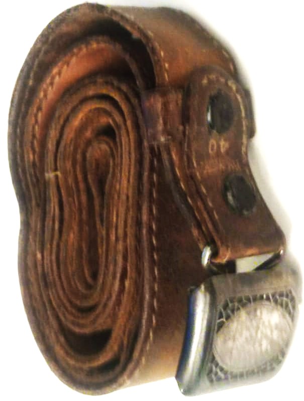 1800 HAFİF USA PİYADE HICKOK PLATE 40 BRONZE  MADE IN USA LEATHER BELT SİLVER PLATE DERİ EL DİKİM TOKALI ERKEK BEL KEMERİ