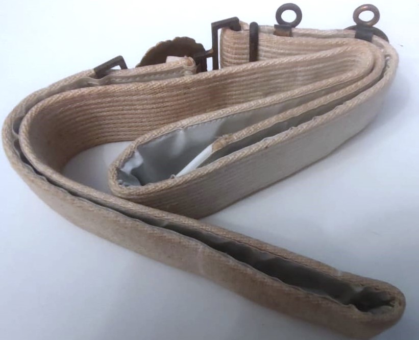 OSMANLI DÖNEMİ EKSİKSİZ NADİR FORMDA DENİZCİ SUBAY MERASİM KEMERİ  KUSANMA KEMERİ MEC VE KILIC ASMA ASKILAR MEVCUT