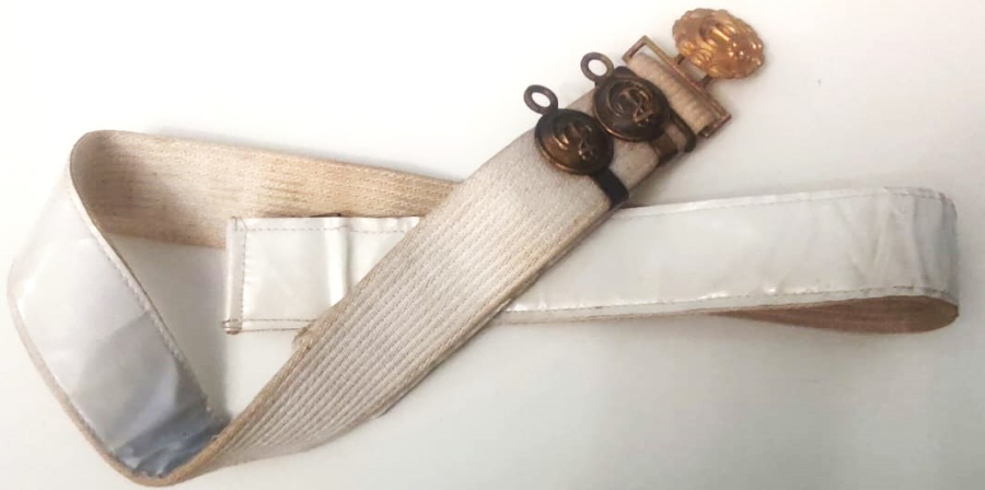 OSMANLI DÖNEMİ EKSİKSİZ NADİR FORMDA DENİZCİ SUBAY MERASİM KEMERİ  KUSANMA KEMERİ MEC VE KILIC ASMA ASKILAR MEVCUT