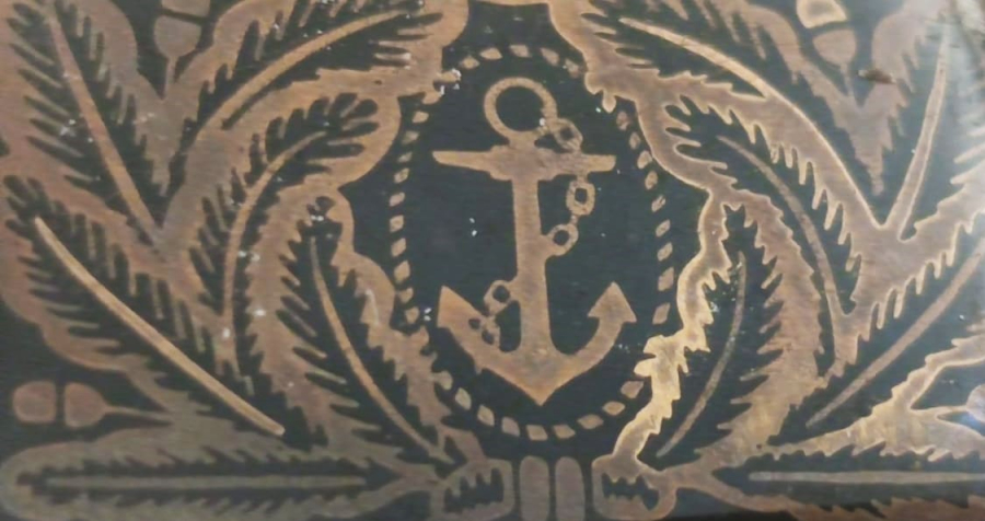 1960 TURKİYE CUMHURİYETİ  ASKERİ DENİZCİ KENARLAR CELENK ORTA GEMİ ÇIPALI EN TEPEDE AY YILDIZ SAPKA KOKART