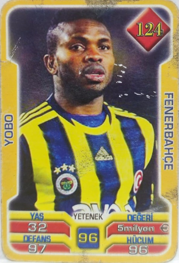 YOBO FENERBAHCE SPOR KULUBU 2013 . 2014 SUPER FİNAL 7. SERİ OYUN KARTI KART NO 124 