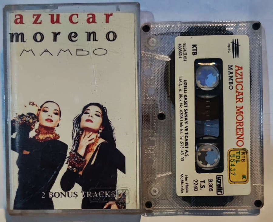  AZUCAR MORENO MAMBO 2 BONUS TRACKS UZELLİ KASET ORJINAL BANDROLLU KASET