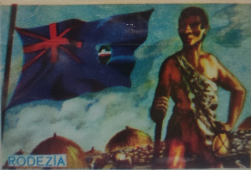 1960 MELEK CİKLET DUNYA MİLLETLERİ SERİSİ RODEZİA  RODEZYA KART NO 44 MELEK SAKIZLARI KARTI 60 LI YILLAR BASKISI