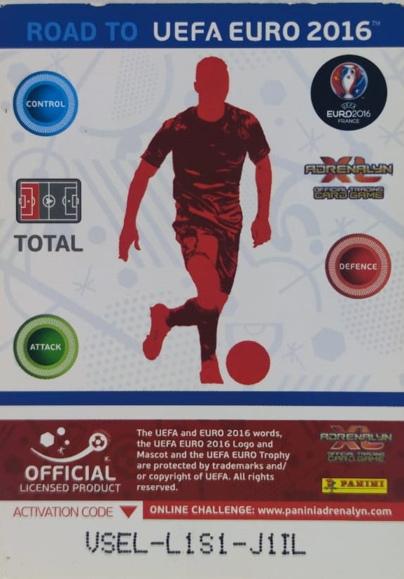 PANİNİ UEFA EURO 2016 BOSNA I HERCEGOVINA TONI SUNJIC EN İYİ FUTBOLCU OYUNCU KARTI 214 NO