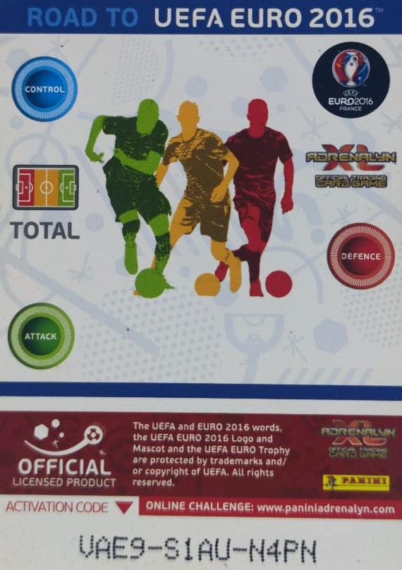 PANİNİ UEFA EURO 2016  HRVATSKA İVAN PERISIC EN İYİ FUTBOLCU OYUNCU KARTI 237 NO 