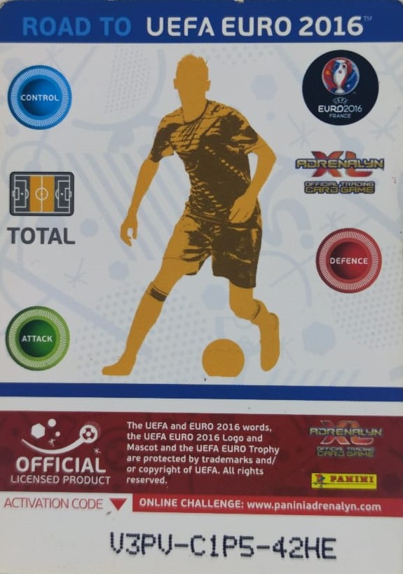  PANİNİ UEFA EURO 2016 ROMANIA ALEXANDRU CHIPCIU EN İYİ FUTBOLCU OYUNCU KARTI 208 NO