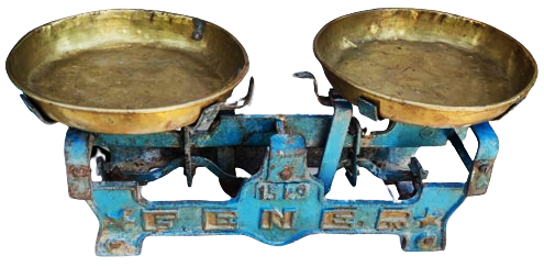 1950 DÖKUM TERAZİ YERLİ FENER MARKA ON BEŞ KİLOLUK KEFELER  PİRİNC OTURAK TERAZİ KEFELER TC DAMGALI TAM TAKIM ORJİNAL