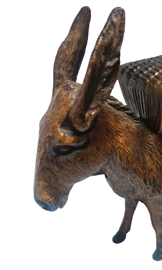 1960 FRANSIZ MALI SİGARA İKRAMLIĞI EŞŞEK KULAKLARINI CEKİNCE KUYRUGUNU KALDIRARAK ALTTAN SIGARA CIKARTMAKTADIR