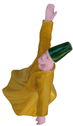 70 Lİ YILLAR SEMA YAPAN MEVLEVİ SEMAZEN DÖNEN DERVİS  GOKTEN ALIP YERE DAGITAN ALT KAİDEDEN KURMALI MUZİKLİ LATARNALI