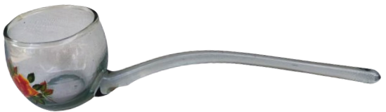 OSMANLI EL YAPIM EL BOYAMA CAM DAITIM KEPCESİ OZEL GUNLERDE TOPLANTILARDA  BUYUK CAM KASEDEN SERBETİN VEYA ZEMZEMİN DAGİTIMI