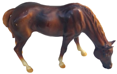 1970 BREYER HOLONG CO USA  BREYER GELENEKSEL OTLAYAN KISRAK KESTANE RENK NADİR AT