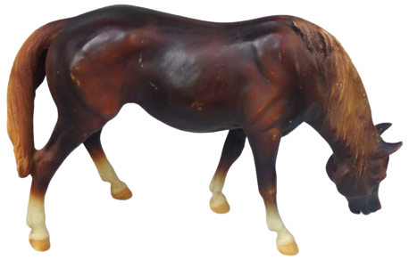 1970 BREYER HOLONG CO USA  BREYER GELENEKSEL OTLAYAN KISRAK KESTANE RENK NADİR AT