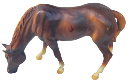 1970 BREYER HOLONG CO USA  BREYER GELENEKSEL OTLAYAN KISRAK KESTANE RENK NADİR AT