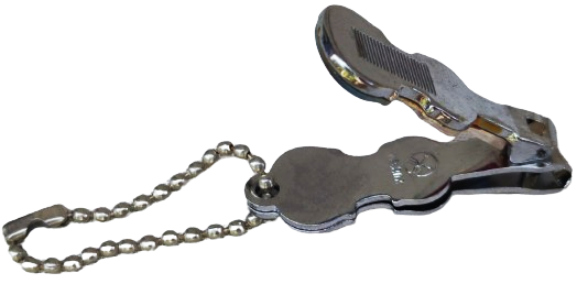 1970 DOUBLE ARROW BRAND NAİL CLIPPER KUTUSUNDA BİR DÜZİNE KEMAN FORMUNDA RENK RENK KROM KAPLAMA TÖRPULU TIRNAK MAKASI