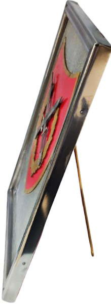 TURKİYE CUMHURİYETİ CEPHEDE  SUNGU SAVASI PİYADE SİLT CELENK İCİNDE İKİ KASATURA YUKSEK BASARI İCİN VERİLEN ORJINAL CERCEVESİNDE