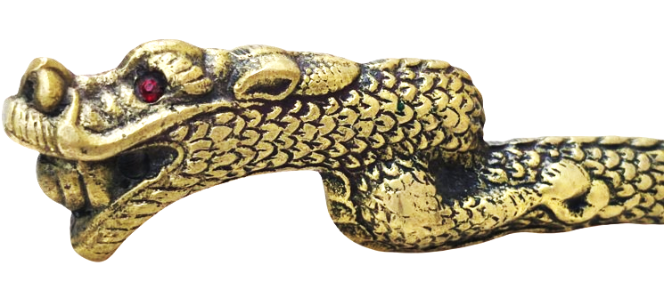 150 AYAKKABI GİYİLİRKEN KULLANILAN CEKECEK KERETA PİRİNC EJDERHA FORMUNDA GÖZLER KIRMIZI TAS