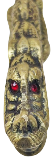 150 AYAKKABI GİYİLİRKEN KULLANILAN CEKECEK KERETA PİRİNC EJDERHA FORMUNDA GÖZLER KIRMIZI TAS