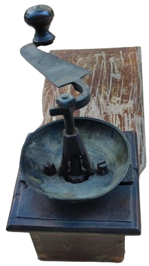 OSMANLI USTA İSİ EL YAPIMI KOMPLE MASİF AHŞAP KAHVE DEGİRMENİ CANAK KISMI PİRİNC MEKANİK KOL CEVİRMELİ ON TEK CEKMECELİ 