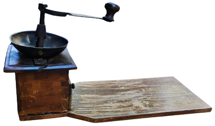 OSMANLI USTA İSİ EL YAPIMI KOMPLE MASİF AHŞAP KAHVE DEGİRMENİ CANAK KISMI PİRİNC MEKANİK KOL CEVİRMELİ ON TEK CEKMECELİ 