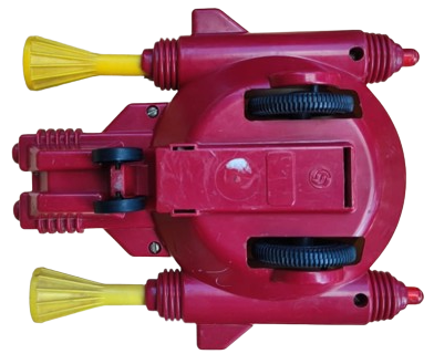 UZAY ARACI İÇERSİNDE KULLANAN KOZMONOTU FANUSLU HAREKETLİ SURTMELİ OYUNCAK SSCB SOVYET ÜRETİMİ