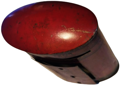 1940 POSTA KUTUSU FORMUNDA TENEKE ÇAD VADISI  KIRMIZI POSTA KUTUSU  POSTANE  KRALIYET POSTA KUTUSU ÖRNEGİ