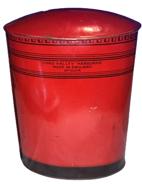 1940 POSTA KUTUSU FORMUNDA TENEKE ÇAD VADISI  KIRMIZI POSTA KUTUSU  POSTANE  KRALIYET POSTA KUTUSU ÖRNEGİ