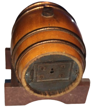 1950 AVRUPA AHSAP FICI KUMBARA METAL DÖRT CEMBERLİ ALT KAIDELİ BOZUK VE KAGIT PARA ATMA YERLERİ METAL KİLİT SİSTEMLİ