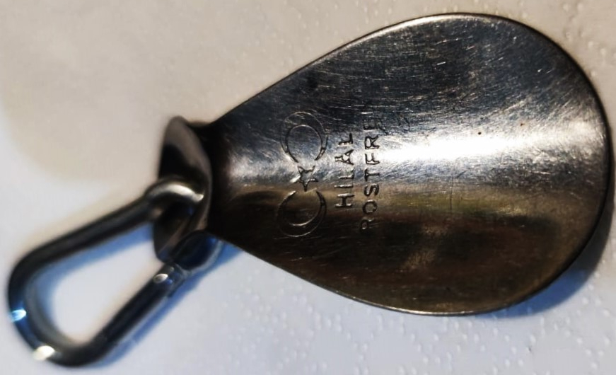 HİLAL AYAKKABI BOYA CİLA MARKA LI KROM ROSTERİ PASLANMAZ KERATA AYAKKABI ÇEK ÇEK VE ANAHTARLIK UFAK BOYDA  CİFT HİLAL ORTADA YILDIZ