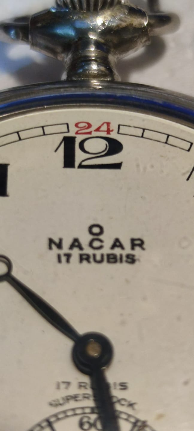 NACAR TCDD NACAR 17 RUBIS  SUPERSHOCK  İSVİCRE MALI CİFT KAPAKLI MEKANİK KURMALI  EMAYE KADRAN DAMGALI  CİFT KAPAKLI  TAŞLI MAKİNE